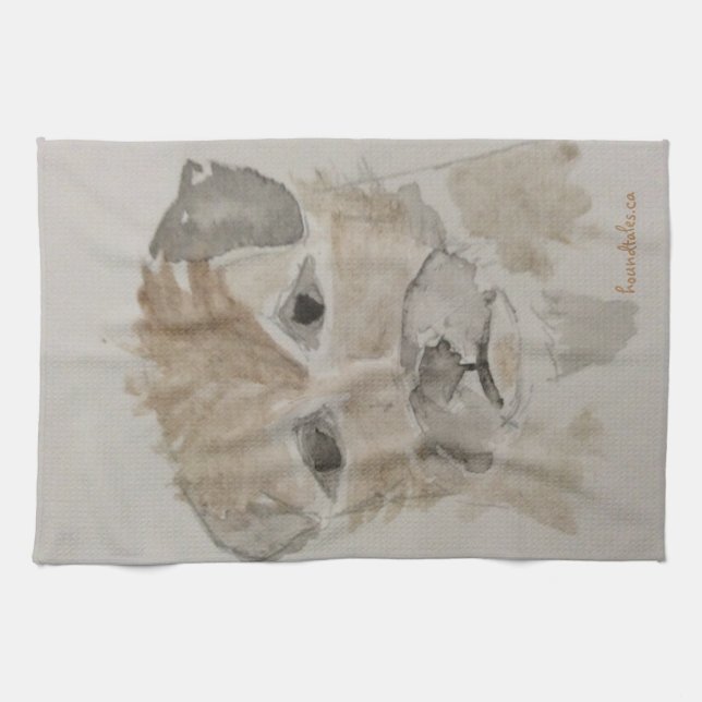 Border Terrier Tea  Kitchen Towel (Horizontal)