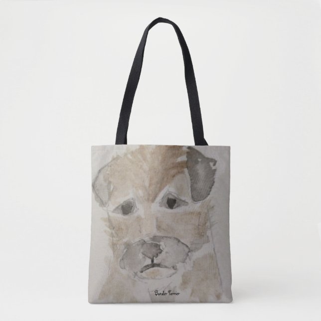 Border Terrier Tote Bag (Front)