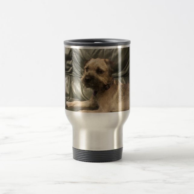Border Terrier Travel Mug (Center)