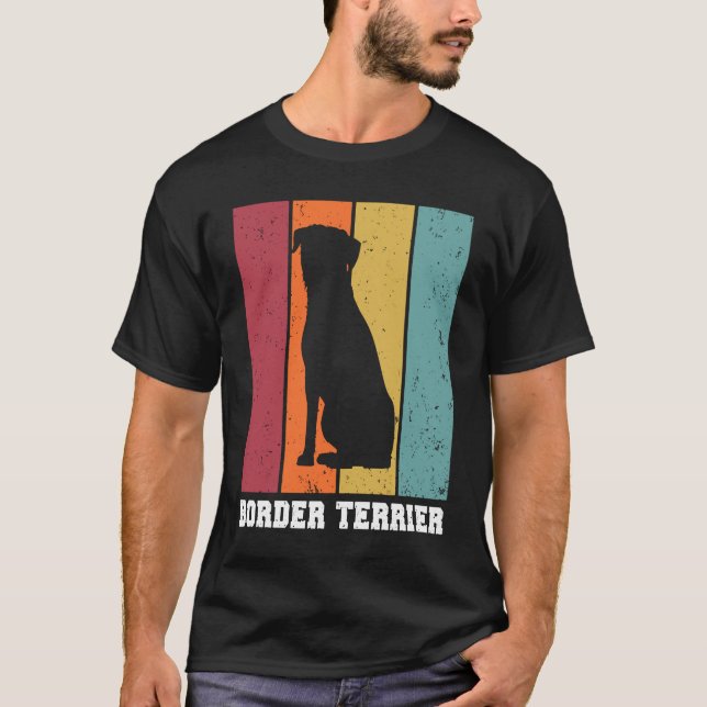 Border Terrier Vintage  1 T-Shirt (Front)