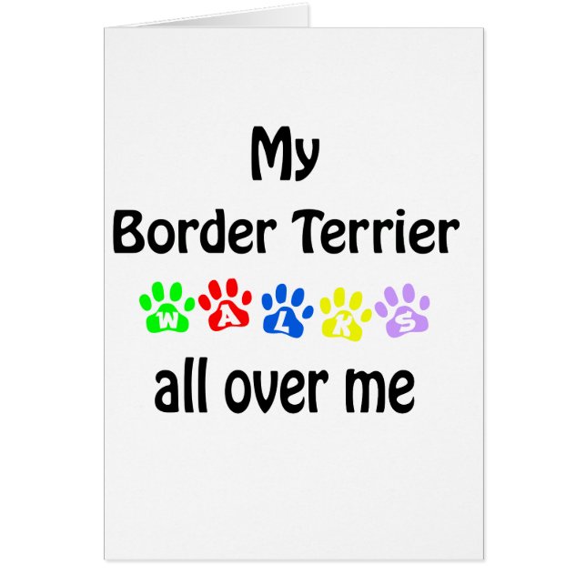 Border Terrier Walks Design (Front)