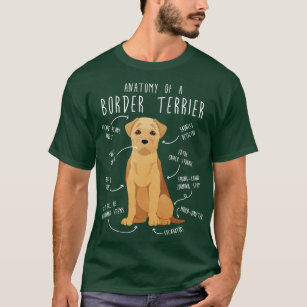 Border Terrier Wheaten Dog Anatomy T-Shirt