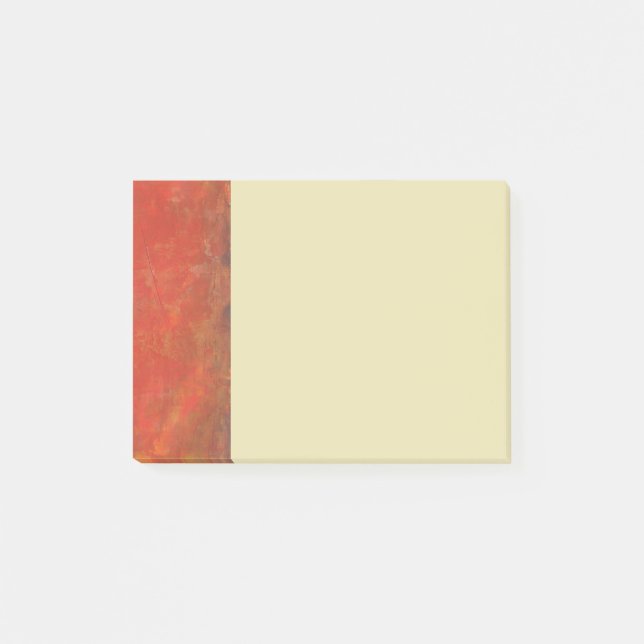 Border with Red Texture Grunge Abstract Background Post-it Notes (Front)