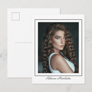 Bordered Actor Promo Photo Postcard