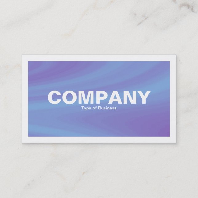 Bordered - Polished Sky Business Card (Front)