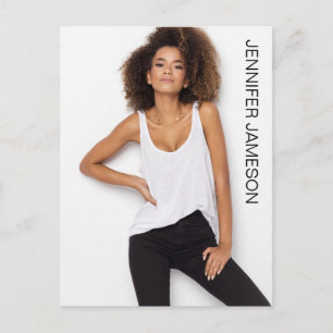 Borderless Actor Model Talent Promo Postcard