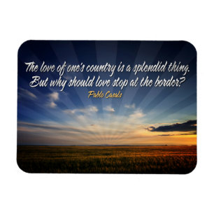 "Borderless love" Inspirational Quote Flexible Magnet