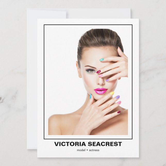 Borderline 4 Double-Sided Model Comp Card (Front)