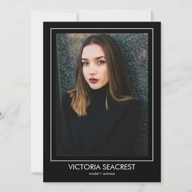 Borderline 5 Actor Model Talent Comp ZED Card (Front)