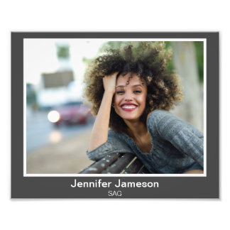 Borderline Actor Acting Headshots Landscape Photo Print