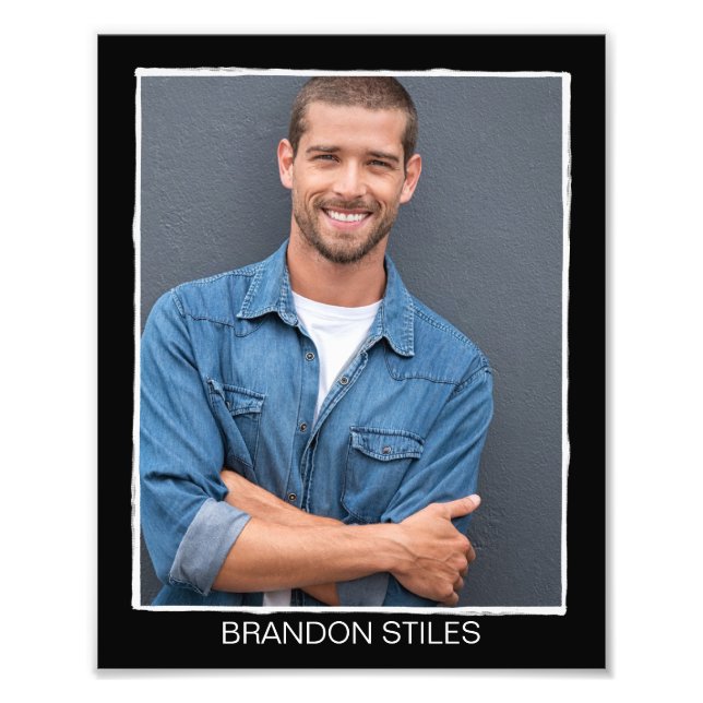 Borderline Retro Actor Acting Headshot - 8x10 Photo Print (Front)