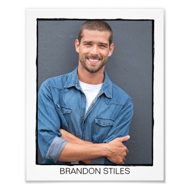 Borderline Retro Actor Acting Headshot - 8x10 Photo Print (Front)