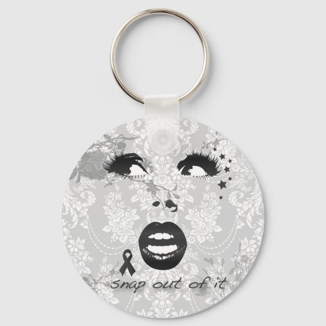 Borderline, Snap out of it graphic face! Keychain (Front)