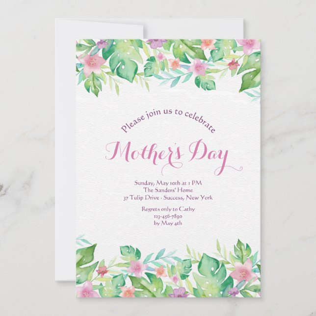 Borders in Bloom Invitation (Front)