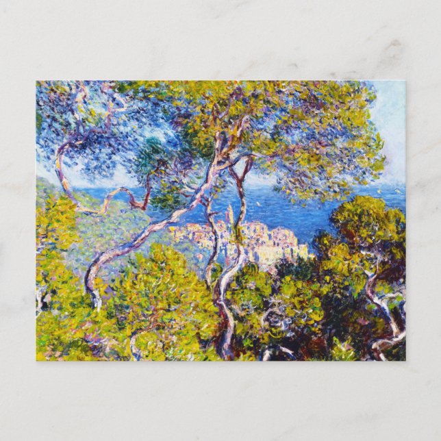 Bordighera, 1884 Claude Monet cool, old, master, Postcard (Front)