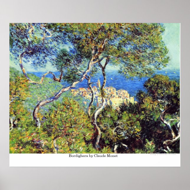 Bordighera by Claude Monet Poster (Front)