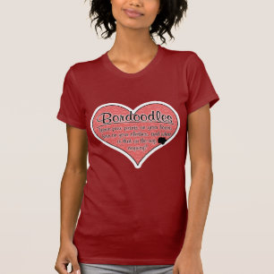 Bordoodle Paw Prints Dog Humour T-Shirt