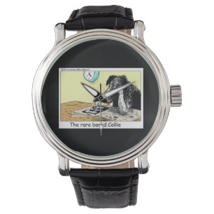 Bordure Bored Collie Funny Unisex Montre