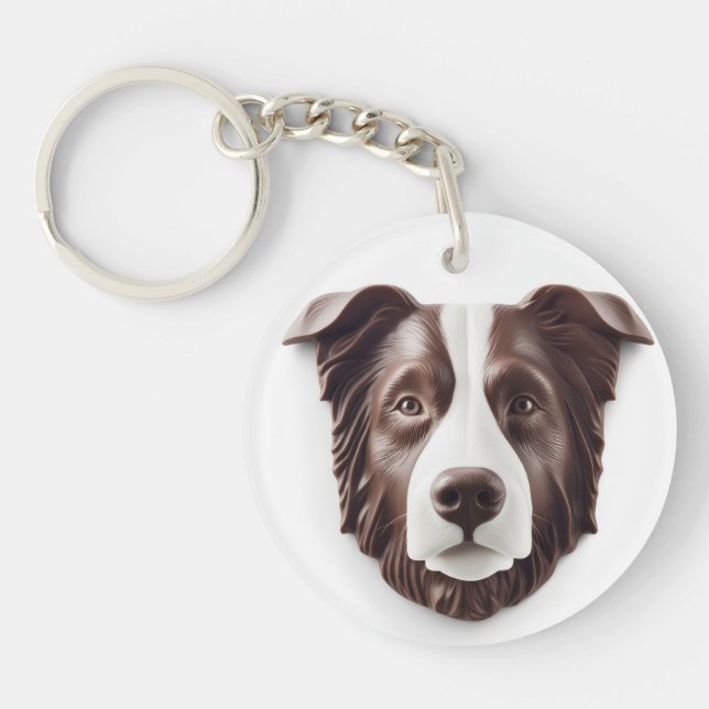 Bordure Collie Chien 3D inspiré (Devant)