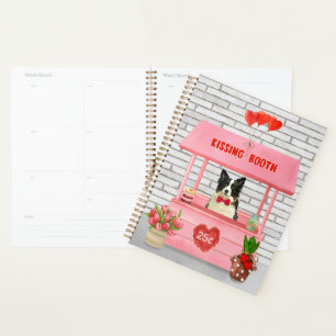 Bordure Collie Chien Saint Valentin Baiser Booth