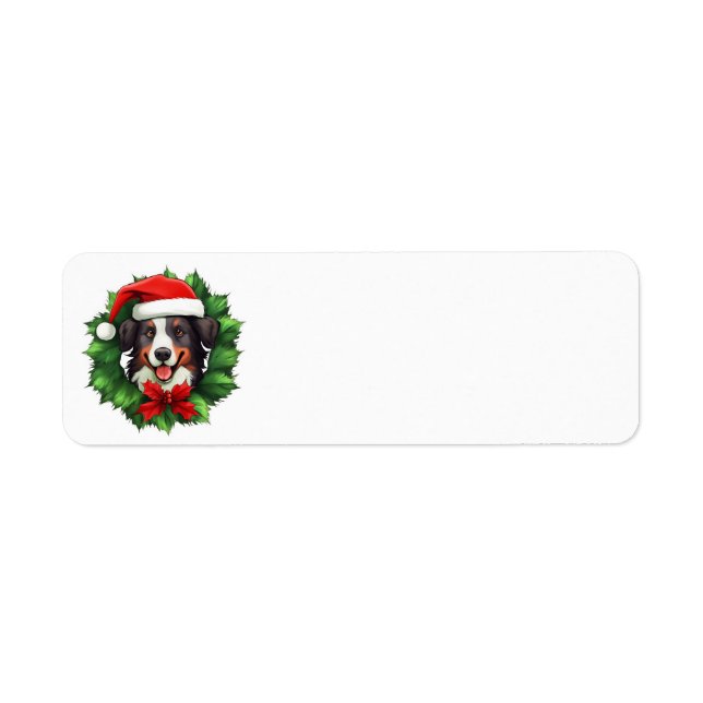 Bordure Collie fil de Noël (Devant)