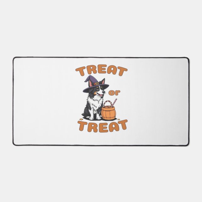 Bordure Collie Halloween Costume de chien "Treat o (Recto)