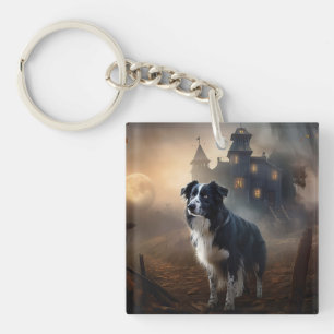 Bordure Collie Halloween effroi