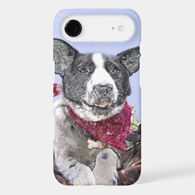 Bordure Collie Heeler Mix Secourir Chien croquis A (Verso)