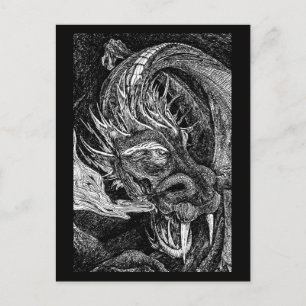 Bordure de carte postale Dragon