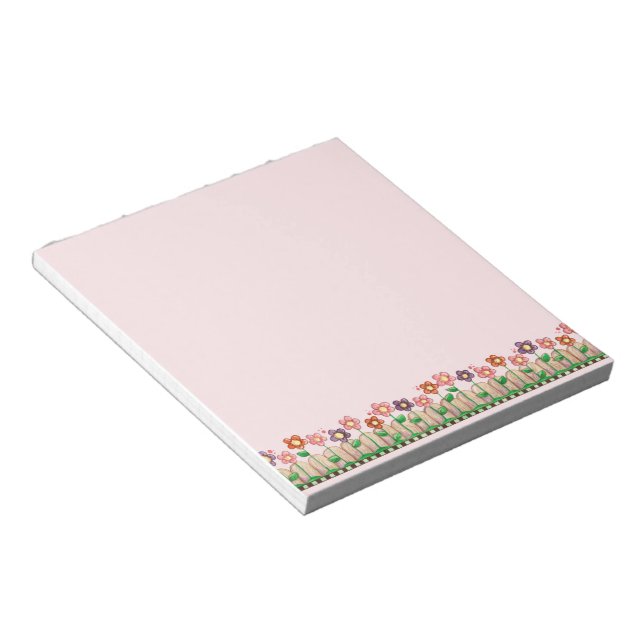 Bordure de fleurs - Bloc-notes (Incliné)