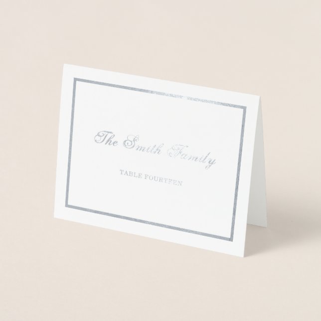 Bordure de la carte Mariage argent (Devant)