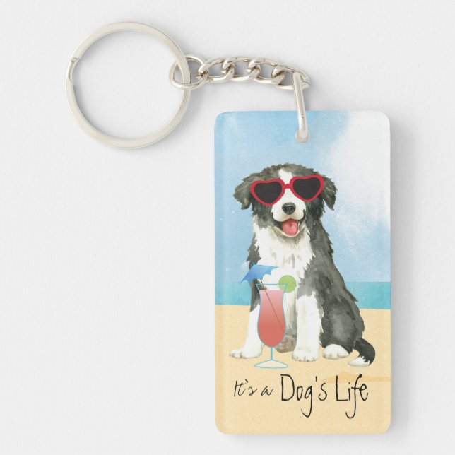 Bordure d'été Collie Porte - clé (Devant)