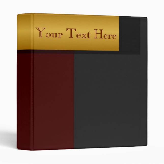 Bordure d'or Avery Classeur (Devant/Côté)