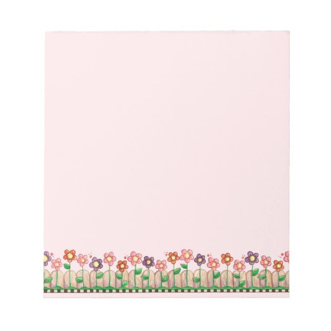 Bordure fleurie - Bloc-notes (Devant)