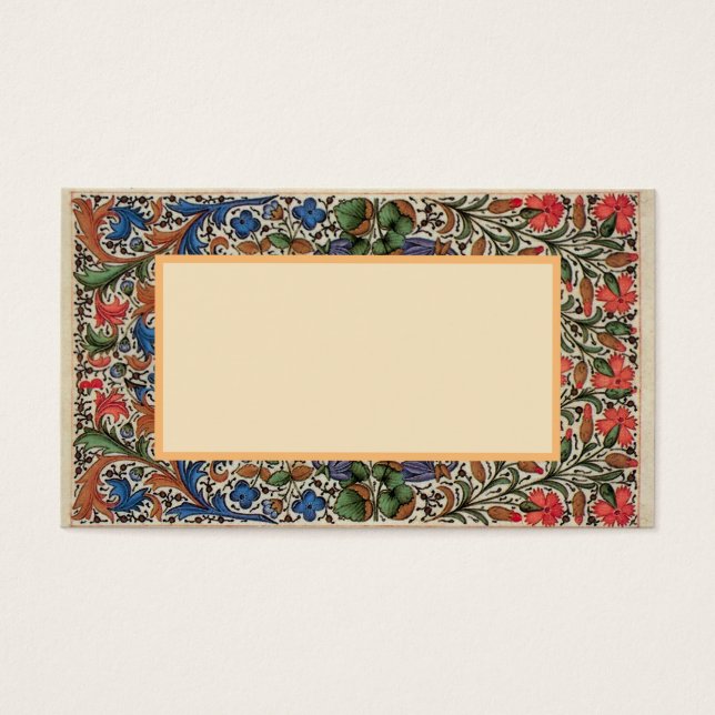 Bordure médiévale de fleurs mille fleurs (Devant)
