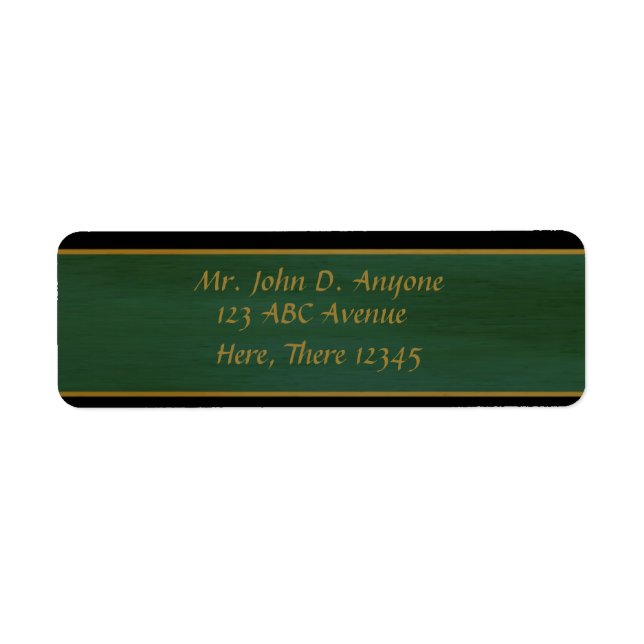 Bordure noire et or (Devant)