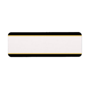 Bordure noire et or