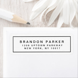 Bordure noire moderne classique simple