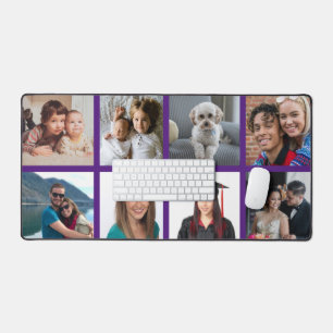 Bordure Personnalisée Huit Photo Profond Violet