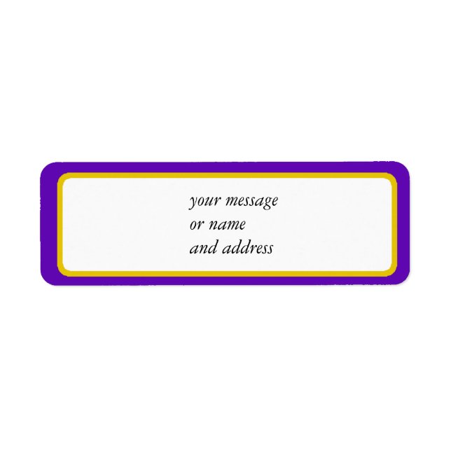 Bordure Purple Et Or (Devant)
