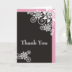 Bordure rose : : Designer Merci Cartes