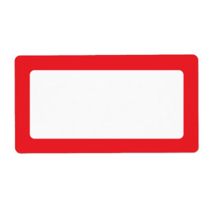 Bordure rouge vide
