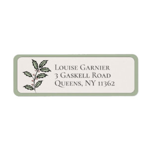 Bordure verte de vacances Holly Berries Coin arron