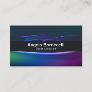 Borealis Lights Purple Blue Green Business Card