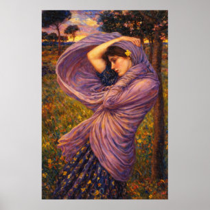 Boreas by John William Waterhouse Poster