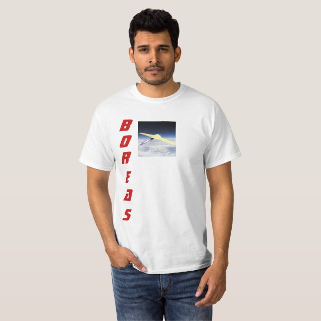 Boreas small satellite orbital launch system. T-Shirt (Front Full)