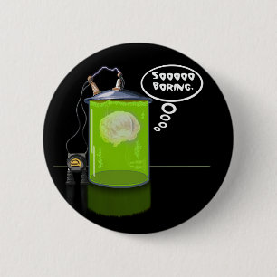Bored Brain 2 Inch Round Button