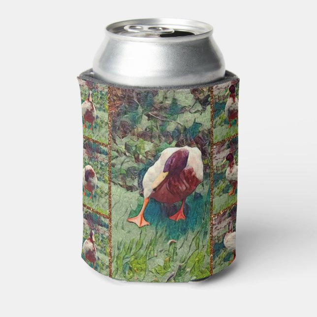 Bored Duck Photo Collage, Can Cooler (Can Back)