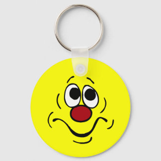 Bored Face Grumpey Keychain