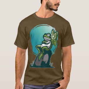 Bored Frog Butterfly Fairy Grunge Aesthetic Cottag T-Shirt
